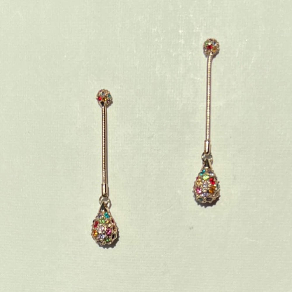 Elegant Multicolor Drop Earrings